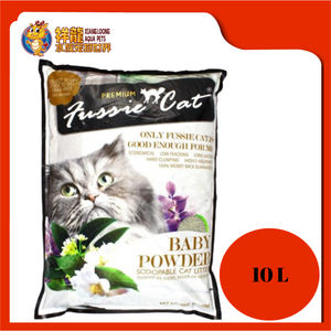 FUSSIE CAT LITTER BABY POWDER 10L