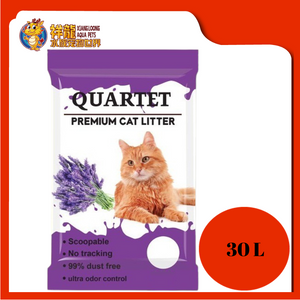 QUARTET PREMIUM CAT LITTER 30L [LAVENDER]