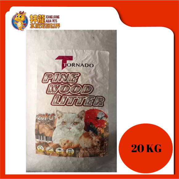 TORNADO CAT LITTER 20KG [PINE WOOD]