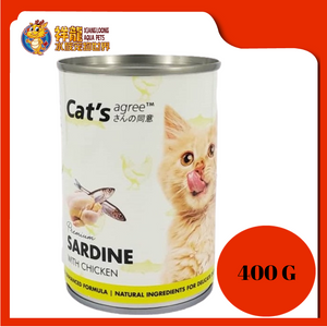 CAT'S AGREE PREMIUM SARDINE WITH CHICKEN 400G