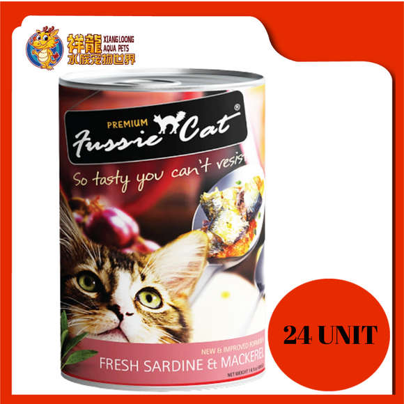 FUSSIE CAT FRESH SARDINE & MACKEREL 400G x 24UNIT