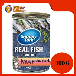 SNAPPY TOM TUNA WITH SARDINES 400G