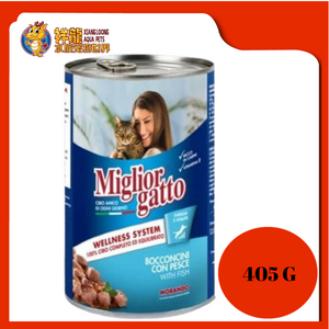 MIGLIORGATTO CHUNKS FISH 405G