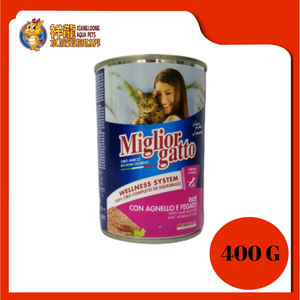 MIGLIORGATTO PATE LAMB & LIVER 400G