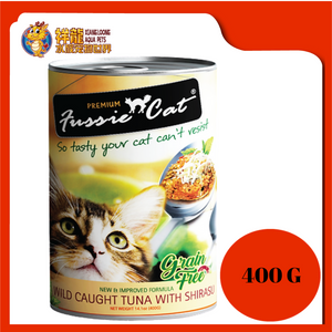 FUSSIE CAT TUNA WITH SHIRASU 400G