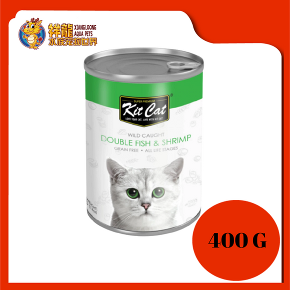 KITCAT DOUBLE FISH & SHRIMP 400G