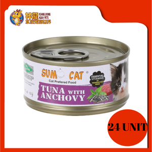 SUMO PREMIUM TUNA & ANCHOVY 80G X 24UNIT