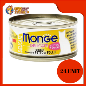 MONGE DELICATE CHICKEN 80G X 24UNIT