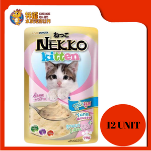 NEKKO KITTEN TUNA MOUSSE (12 UNIT X 70G)