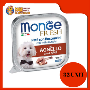 MONGE TRAY FRESH LAMB 100G X 32UNIT