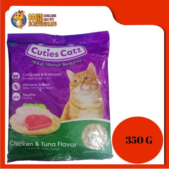 CUTIES CATZ CHICKEN & TUNA 350G