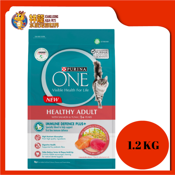 PURINA ONE HEALTHY ADULT SALMON & TUNA 1.2KG