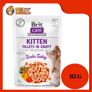 BRIT CARE GRAVY KITTEN WITH TENDER TURKEY 85G