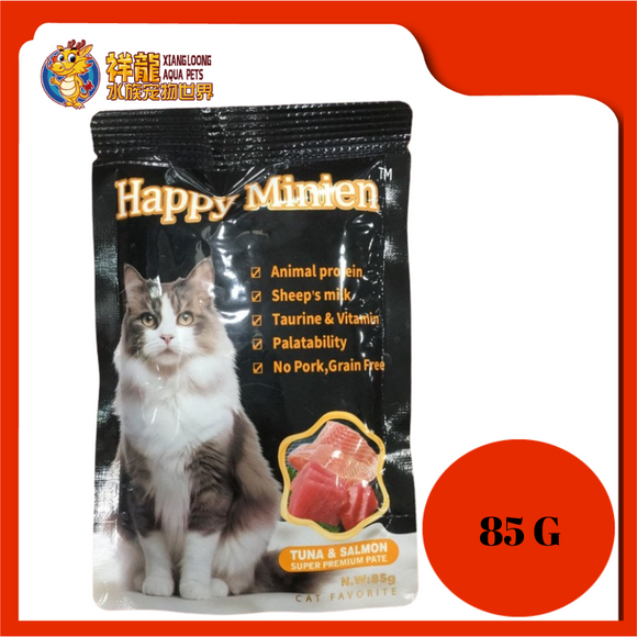 HAPPY MINIEN TUNA & SALMON PATE 85G