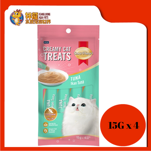 SMARTHEART CREAMY CAT TREATS TUNA 15GX4PKT