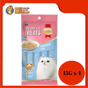 SMARTHEART CREAMY CAT TREATS CHICKEN 15GX4PKT