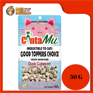 CINTAMU CAT DRIED RAW DUCK CUBES 50G