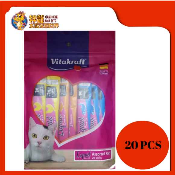 VITAKRAFT LIQUID SNACK CHICKEN & DUCK & SALMON 20 STICKS