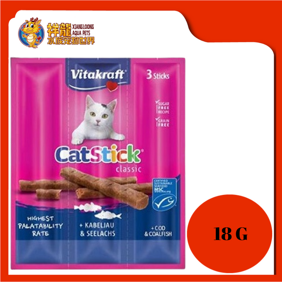 VITAKRAFT CATSTICK COD 18G