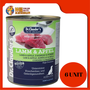 DR CLAUDER'S LAMB & APPLE PRE BIOTIC 800G X 6UNIT