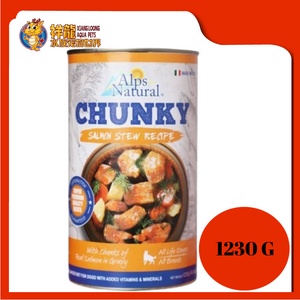 ALPS NATURAL CHUNK SALMON DOG CAN FOOD 1230G