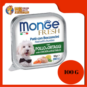 MONGE TRAY FRESH CHICKEN & VEGETABLE 100G