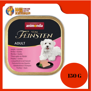 ANIMODA VOM FEINSTEN ADULT TURKEY + HAM 150G X 22UNIT