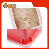 SQUARE CAT LITTER WITH COVER 39CM x 29CM x 11CM [CAT TOILET]