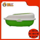 LITTER BOX WITH SKIRTING 40CM x 30CM x 14CM [CAT TOILET]