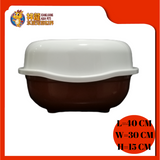 LITTER BOX WITH SKIRTING 40CM x 30CM x 14CM [CAT TOILET]