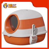 HOODED CAT TOILET WITH UV LIGHT + SCOOP 39CM x 59CM x 41CM [CAT TOILET]