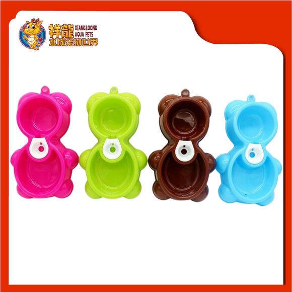 PET BOWL [TEDDY BEAR] {25933} 25X16CM