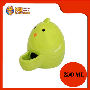 CERAMIC CHICKEN DRINKING FEEDER 250ML 9X8CM