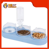 3IN1 CAT FACE PET BOWL 38X13.5X19CM