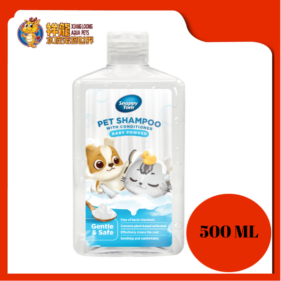 SNAPPY TOM SHAMPOO & CONDITIONER BABY POWDER 500ML