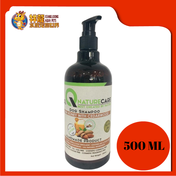 DR.Q DOG SHAMPOO 500ML [RAW HONEY & CEDARWOOD]