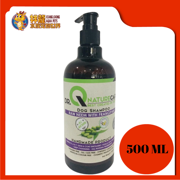 DR.Q DOG SHAMPOO 500ML [RAW NEEM & FRANGIPANI]