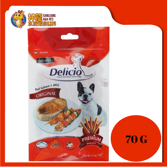 DELICIO REAL SALMON+BBQ 70G