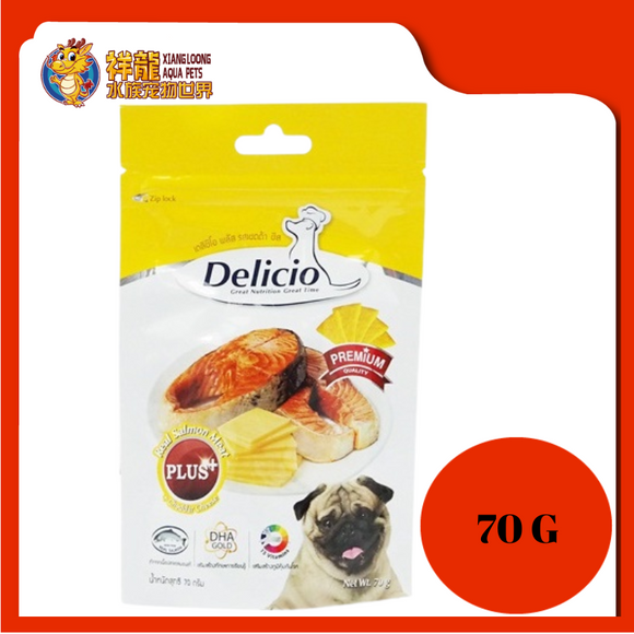 DELICIO REAL SALMON+CHEDDAR CHEESE 70G