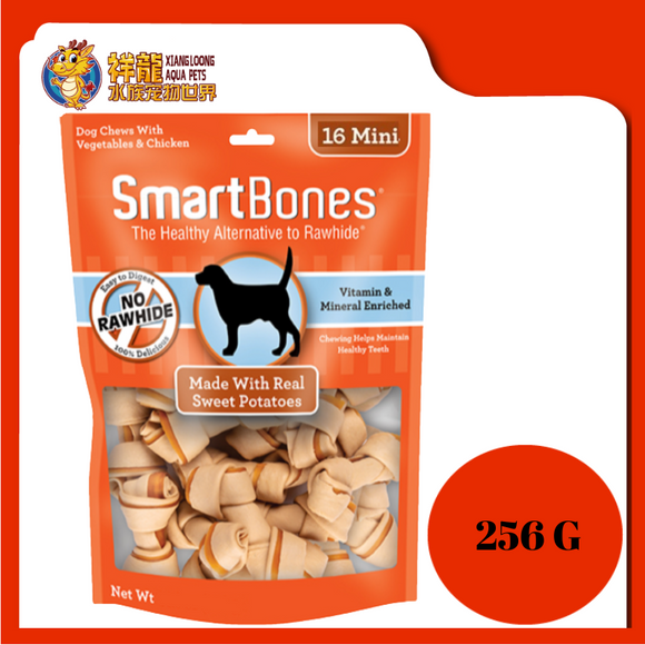 SMARTBONES SWEET POTATO MINI 16PCS [SBSP02001]