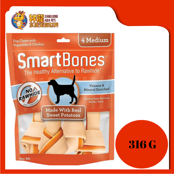 SMARTBONES SWEET POTATO MEDIUM 4PCS [SBSP02004]