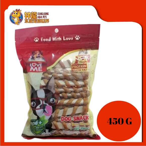 LOVE ME DOG SNACK FLAT 450G [MS022]