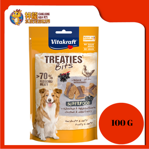 VITAKRAFT TREATIES BIT+CHICKEN & ELDERBERRY 120G