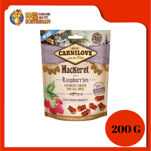 CARNILOVE CRUNCHY MACKEREL & RASPBERRIES 200G