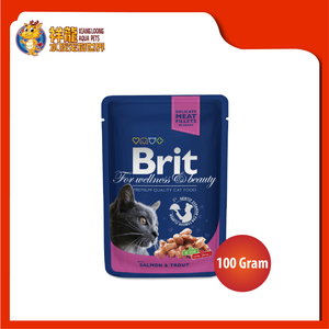 BRIT POUCH SALMON & TROUT 100G