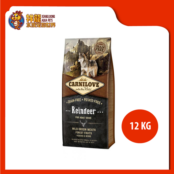 CARNILOVE GRAIN FREE ADULT REINDEER 12KG