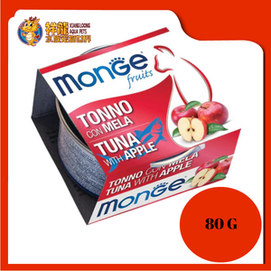 MONGE FRUITS TUNA WITH APPLE 80G