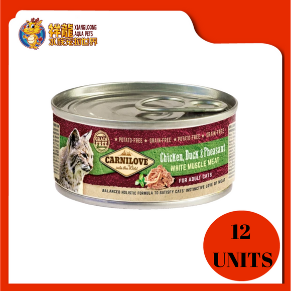 CARNILOVE ADULT CHIC,DUCK & PHEASANT 100G (12XRM5.89)