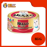 NEKKO GOLD TUNA WITH SALMON IN GRAVY 85G