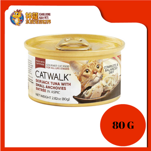 CATWALK SKIPJACK TUNA W/SMALL ANCHOVIES 80G